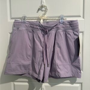 Lululemon Athletica Purple Athletic Shorts with Elastic Waist